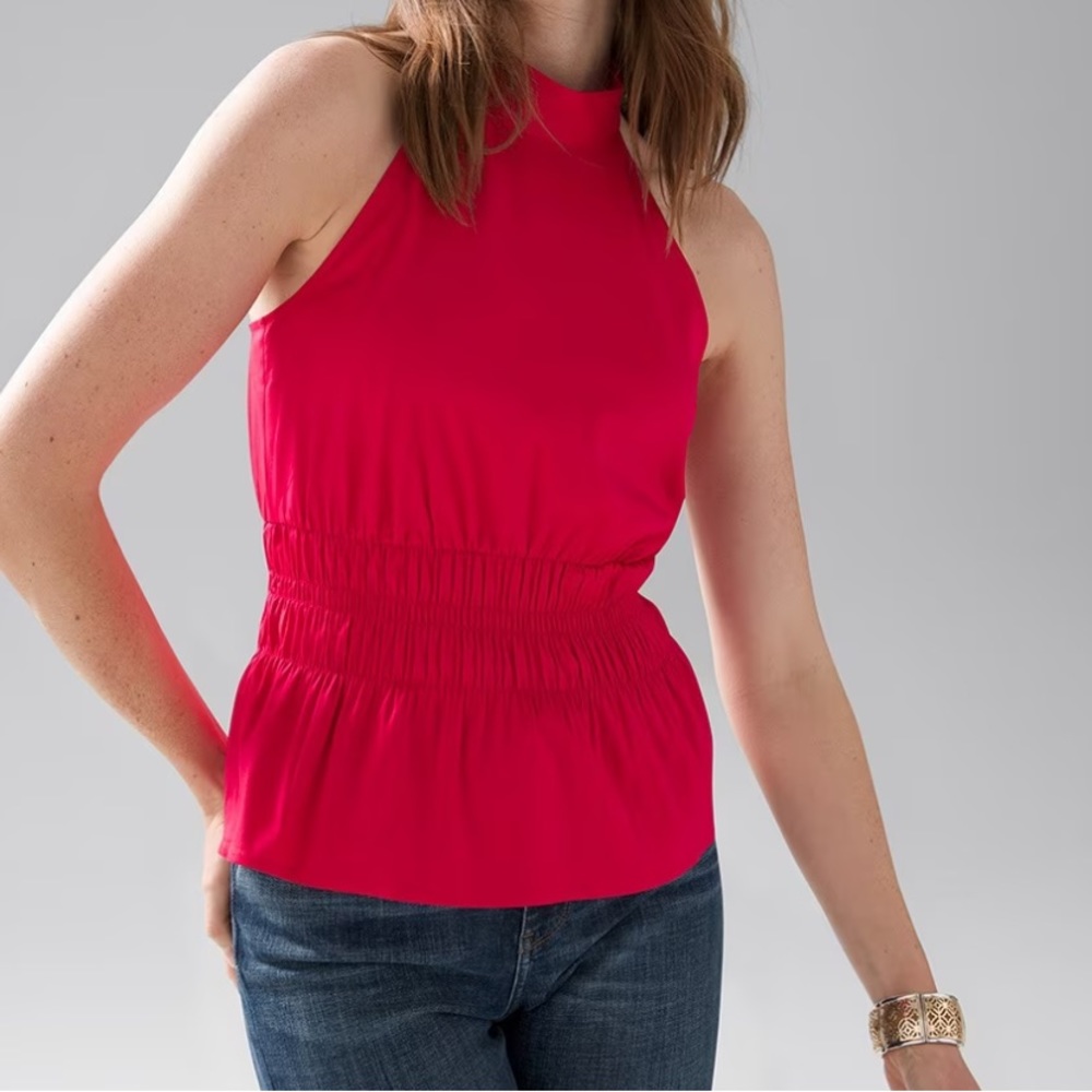 WHBM Cotton Poplin Halter